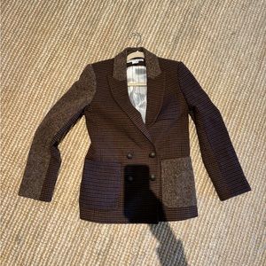Veronica Beard quilted houndstooth blazer. Size 4.